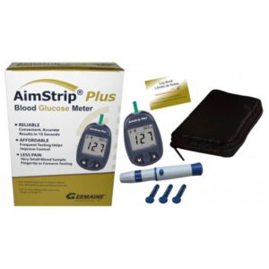aimstrip plus blood glucose meter kit