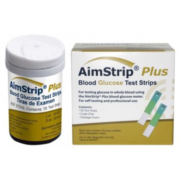 aimstrip plus blood glucose test strips