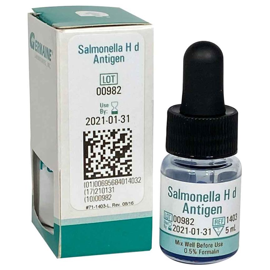 Salmonella O Group A Antigen, 5mL Germaine Laboratories