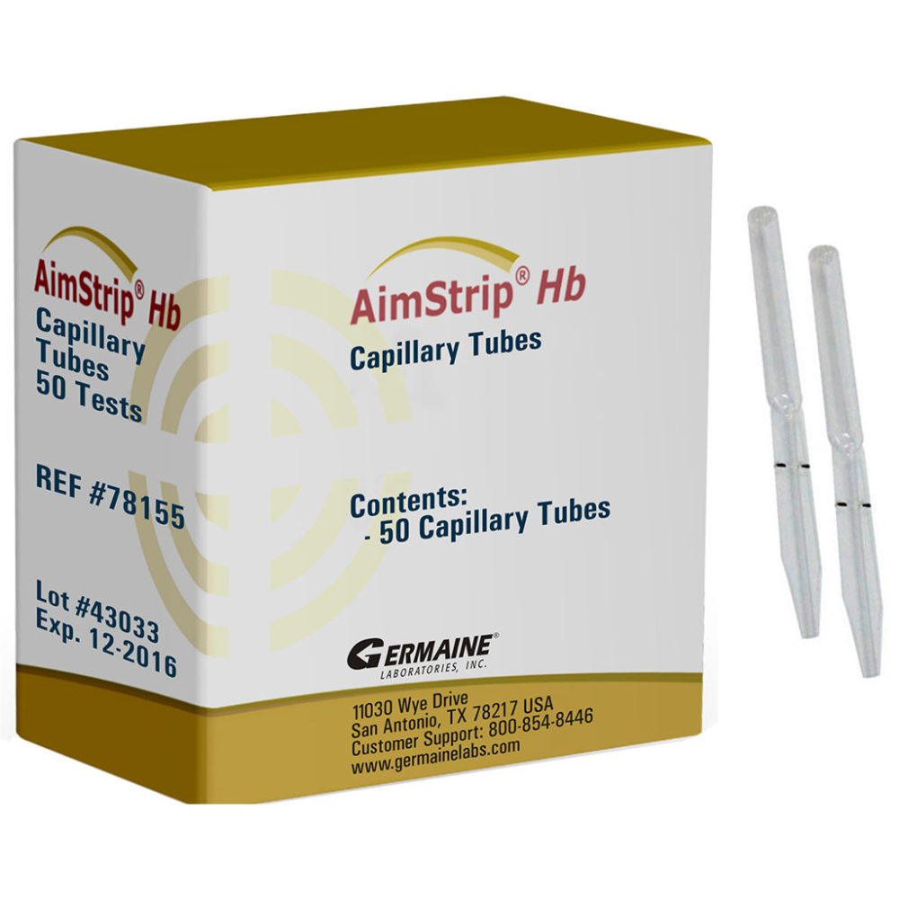 AimStrip® Capillary Transfer Tubes, 50/pk Germaine Laboratories