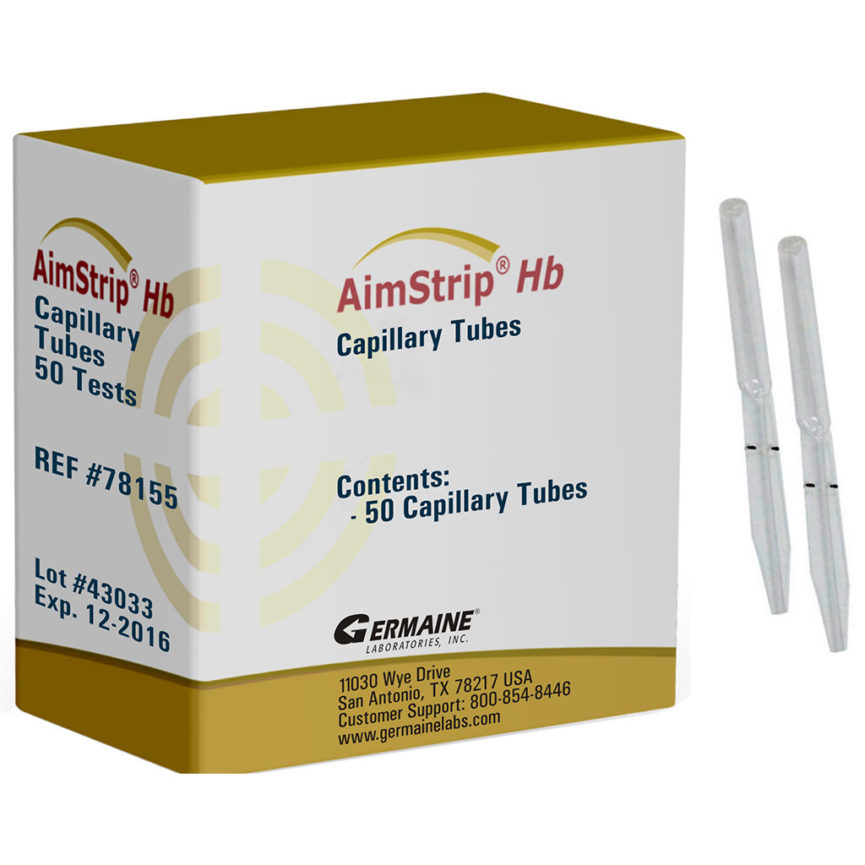 AimStrip® Capillary Transfer Tubes, 50/pk Germaine Laboratories
