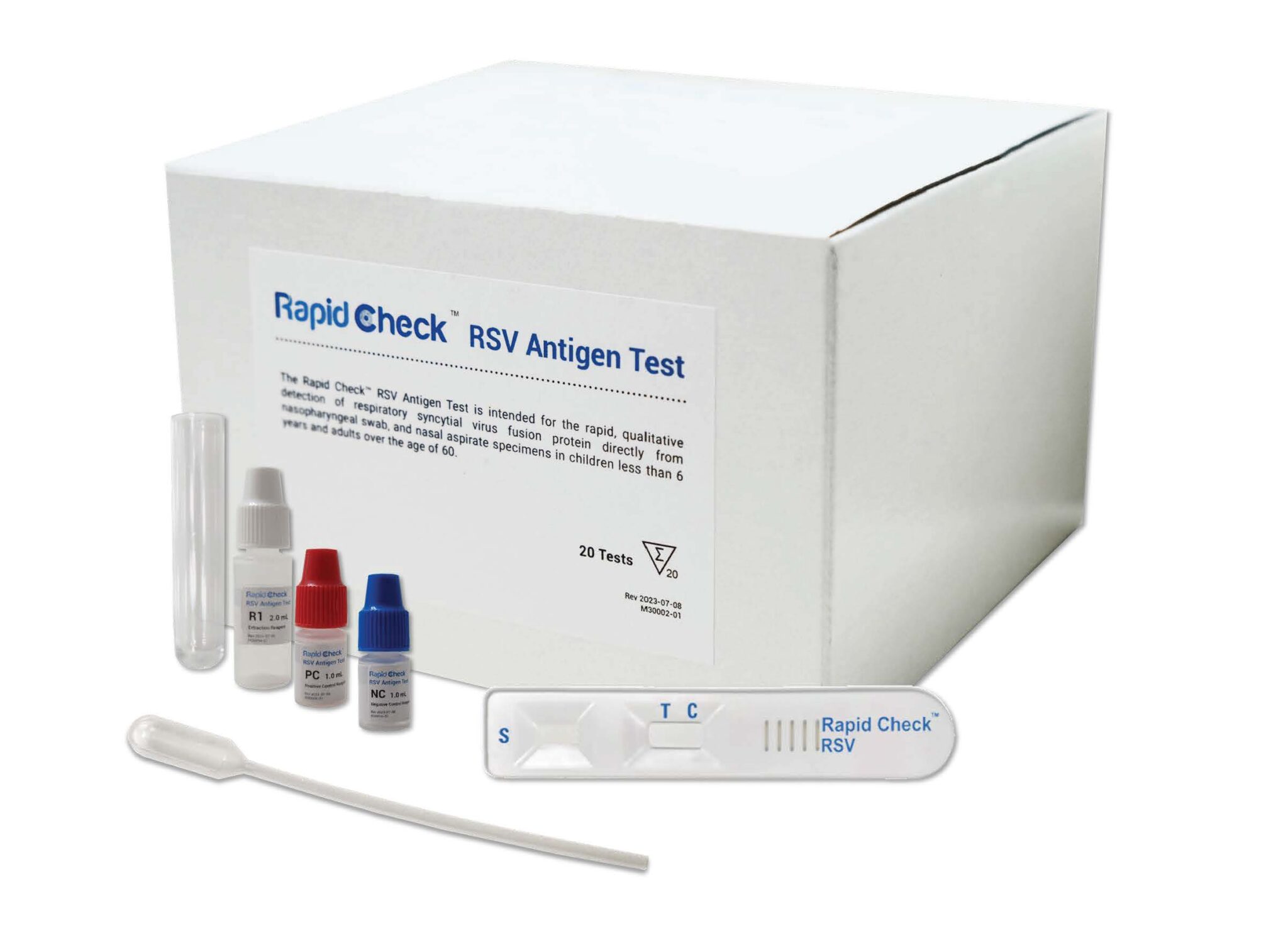 Rapid Check™ Respiratory Syncytial Virus RSV Antigen Test, CLIA Waived