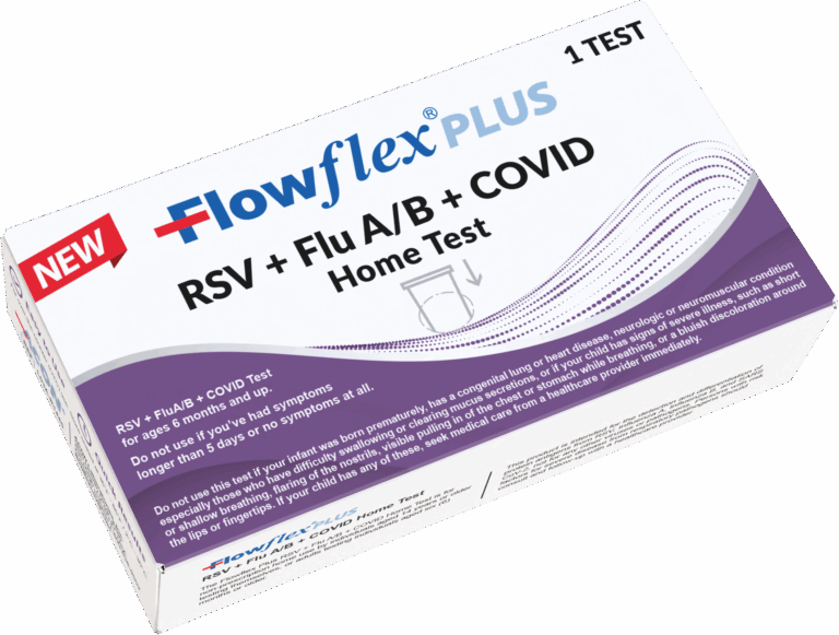 FREE SHIPPING!* Flowflex® PLUS RSV + FLU A/B + COVID-19, 24 TESTS ($9. ...